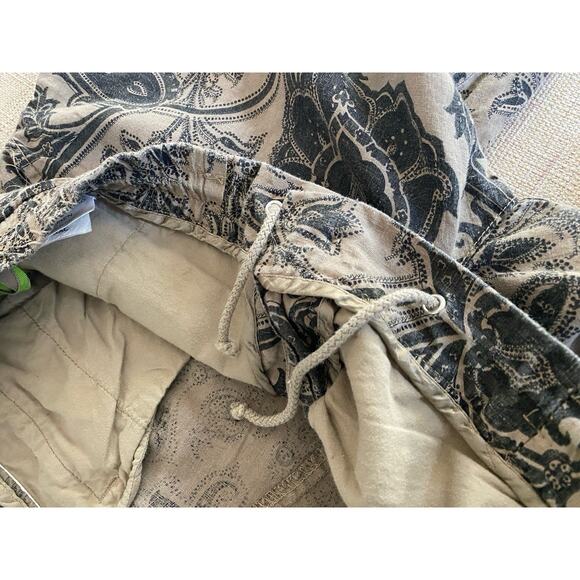 Etro Women’s Linen Pants Paisley Jacquard Wide Leg Relaxed Fit Italy XXL - Picture 7 of 14